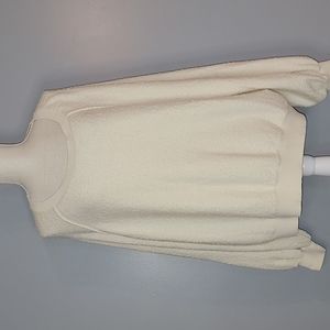 Free People Womens Found My Friend Pullover Sweater Cream size L
